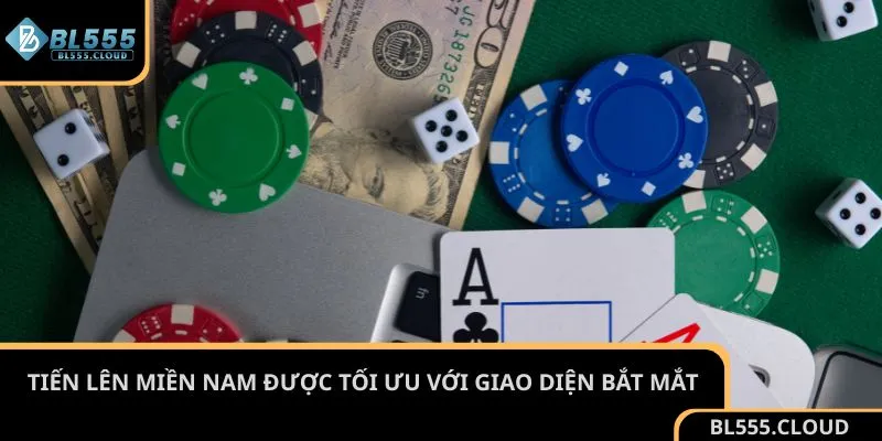 Tiến lên miền Nam được tối ưu với giao diện bắt mắt